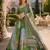 Green silk blend Lehenga Choli with Embroidery & Printed Work