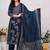Women Floral Printed Panelled Sequinned Pure Cotton Kurta with Trousers & With Dupatta
