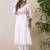 Floral Yoke Design V-Neck Thread Work Pure Cotton A-Line Kurta With Trouser