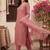 Women Ethnic Motifs Embroidered Regular Chikankari Kurta with Trousers & With Dupatta