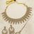 Modern flower and oval shape antique gold plated choker jewellery set for women