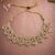 Graceful triangle and heart shape antique gold plated choker jewellery set for women