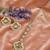 Lavish triangle shape pearl antique gold plated choker jewellery set for women