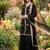 Black fendi silk blend embroidered palazzo suit
