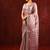 Mauve pink embroidered tissue saree set