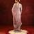 Mauve pink embroidered tissue saree set