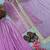 Lilac fendi silk blend embroidered palazzo suit