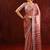 Dusty pink embroidered tissue saree set