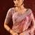 Dusty pink embroidered tissue saree set