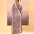 Lavender grey embroidered tissue saree set