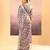 Lavender grey embroidered tissue saree set