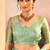 Pista green embroidered tissue saree set