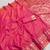 Pink  soft banarasi silk saree with zari weaving  design with running blouse