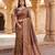 Golden soft banarasi silk saree with zari weaving  design with running blouse