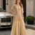 cream silk blend  free size stitched suit with beads & embroidery work