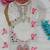 White natural crepe embroidery sequence work girls kids dress set