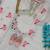 White natural crepe embroidery sequence work girls kids dress set