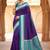 Purple soft and smooth silk blend saree in patola style with detailed zari work