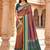 Onion pink soft and smooth silk blend saree in patola style with detailed zari work