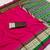 Pink soft and smooth silk blend saree in patola style with detailed zari work