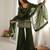 Mehendi crunchy silk blend bell bottom suit set