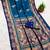 Blue  faux banarasi silk saree with paithani rich weaved pallu and blouse