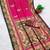 Pink  faux banarasi silk saree with paithani rich weaved pallu and blouse