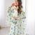 White printed georgette anarkali kurti