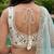 Women's Cream-Blue Organza Zarkan, Multi-Color Thread, Golden Sequin Embroidered Lehenga Choli with Dupatta