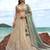 Women's Cream Tissue Beads with zari Embroidered Lehenga Choli with Dupatta