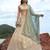 Women's Cream Tissue Beads with zari Embroidered Lehenga Choli with Dupatta