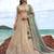 Women's Cream Tissue Beads with zari Embroidered Lehenga Choli with Dupatta