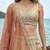 Women's Cream Tissue Beads with zari Embroidered Lehenga Choli with Dupatta