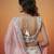 Women's White and Pink Organza Swarovski stones Embroidered Lehenga Choli with Dupatta