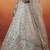 Women's Silver Organza Swarovski stones Embroidered Lehenga Choli with Dupatta