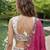 Women's White & Pink Chiffon Beads with Embroidered Lehenga Choli with Dupatta