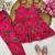 Magenta poly rayon paisley digital printed set for girls kid