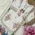 White japan satin rich embroidery with sequence work dress set for girls kids