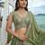Women's Pista Chiffon Beads with Embroidered Lehenga Choli with Dupatta