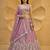 Women's Pink Chiffon Beads with Embroidered Lehenga Choli with Dupatta