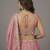 Women's Pink Tissue Beads with Embroidered Lehenga Choli with Dupatta