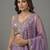 Women's Lavender Tissue Beads with Embroidered Lehenga Choli with Dupatta