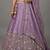Women's Lavender Tissue Beads with Embroidered Lehenga Choli with Dupatta