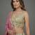 Women's Beige & Pink Tissue Beads with Embroidered Lehenga Choli with Dupatta
