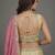 Women's Beige & Pink Tissue Beads with Embroidered Lehenga Choli with Dupatta
