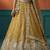 Women's Mustard Tissue Moti with Embroidered Lehenga Choli with Dupatta