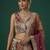 Women's Copper Brown Tissue Moti with Embroidered Lehenga Choli with Dupatta