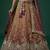 Women's Copper Brown Tissue Moti with Embroidered Lehenga Choli with Dupatta