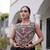 Black Roman Kutchi Gamthi Work Blouse With Gota Work Flared Lehenga