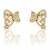 Butterfly stud earrings with pearls and crystals, elegant statement jewelry